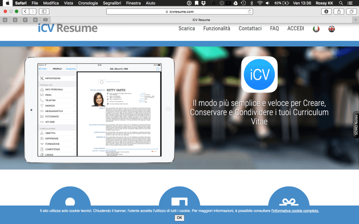 icv resume app per creare conservare e condividere curriculum vitae