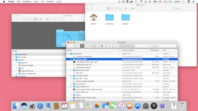 ridurre a icona su mac